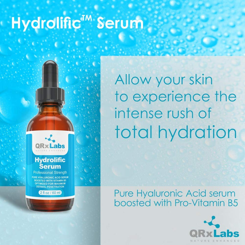 [Australia] - Hydrolific Serum - Ultra Pure Hyaluronic Acid Serum Boosted With Vitamin B5 (Large 60 ml) - Formulated To Maximize Dermal Penetration And Provide Long-Lasting Hydration - Best Skin Moisturizing Serum 