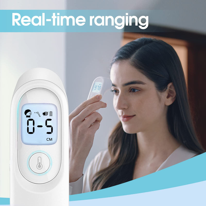 [Australia] - yuwell Infrared Thermometer for Adults and Kids, Forehead Non Contact Baby Thermometer with Instant Accurate Reading, Fever Alarm and Gentle Vibration Alert with Storage Case 