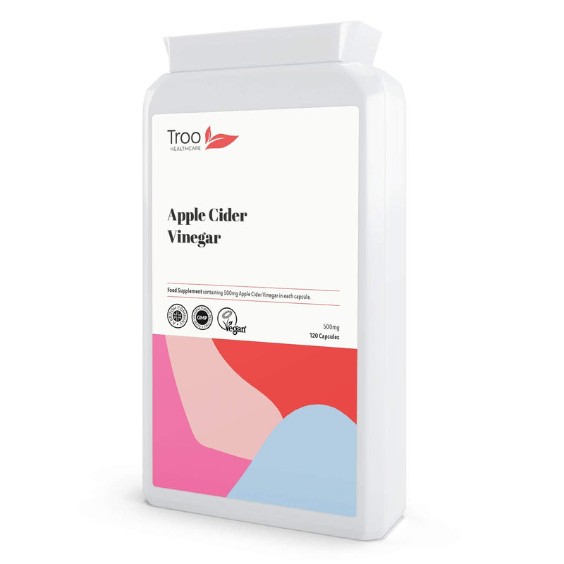 [Australia] - Apple Cider Vinegar Supplement (500mg) - 120 Capsules | UK Manufactured to GMP Standards 