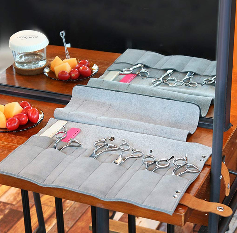 [Australia] - Hair Stylist Scissor Holder Pouch Cases for Hairdressers, Salon Hairdresser Tools Holster Bag -12 Pockets 