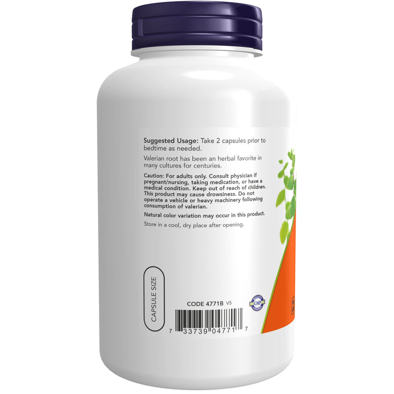 [Australia] - NOW Supplements, Valerian Root (Valeriana officinalis) 500 mg, Herbal Supplement, 250 Veg Capsules 1 