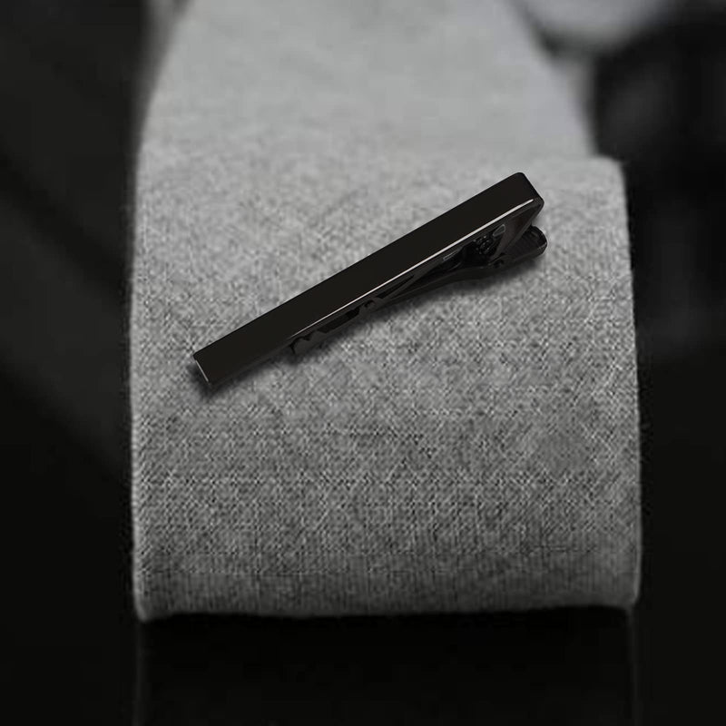 [Australia] - Tie Clips for Men,2.2x0.23 Inches Classic Tie Clip,USe for Gift for Father, Husband, Boyfriend, Groom and Best Men on The Father's Day, Birthday, Valentine's day, Birthday and Other Special Days,Blac 