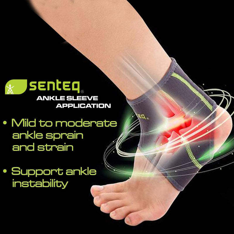 [Australia] - Ankle Brace Men and Women Compression Support for Sprained Ankles for Jogging and Running - Elastic Neoprene Slim Fit for Runners Foot and Ankle Stabilizer - Plantar Fasciitisstic Walk Support 3X-Large (Pack of 1) 
