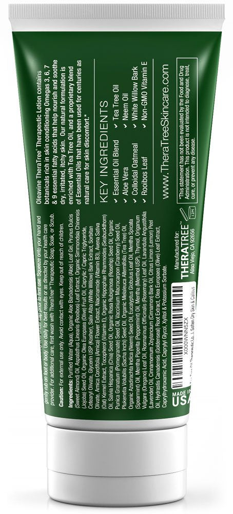 [Australia] - Tea Tree Oil Lotion with Neem Oil for Foot & Body - Helps Soothe Skin Irritation and Fight Body Odor - by Oleavine TheraTree 