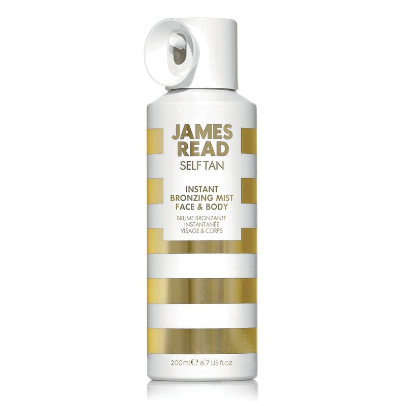 [Australia] - JAMES READ Instant Bronzing Mist for Face & Body 200ml LIGHT/MEDIUM All-Over Golden Glow Fast Drying & Long-Lasting Tanning Mist, Develops in 6-8 Hours Suits all Skin Tones Infused with Aloe Vera 