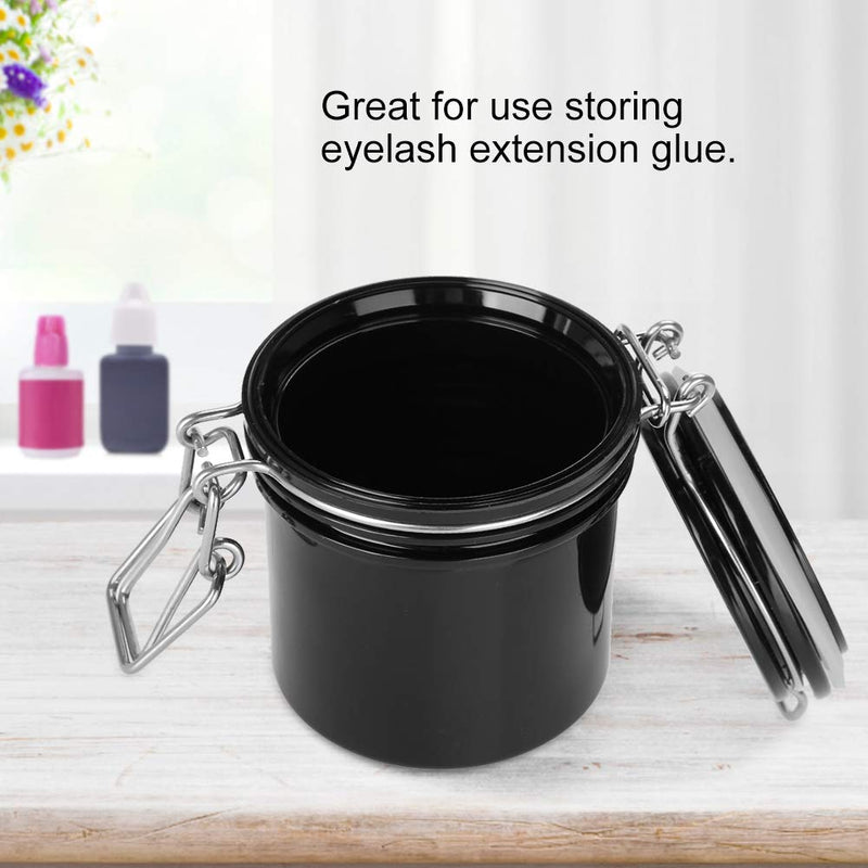 [Australia] - Eyelash Glue Container Sealed Storage Jar Eyelash Extension Empty Bottle, 3.1 x 3.3inch 