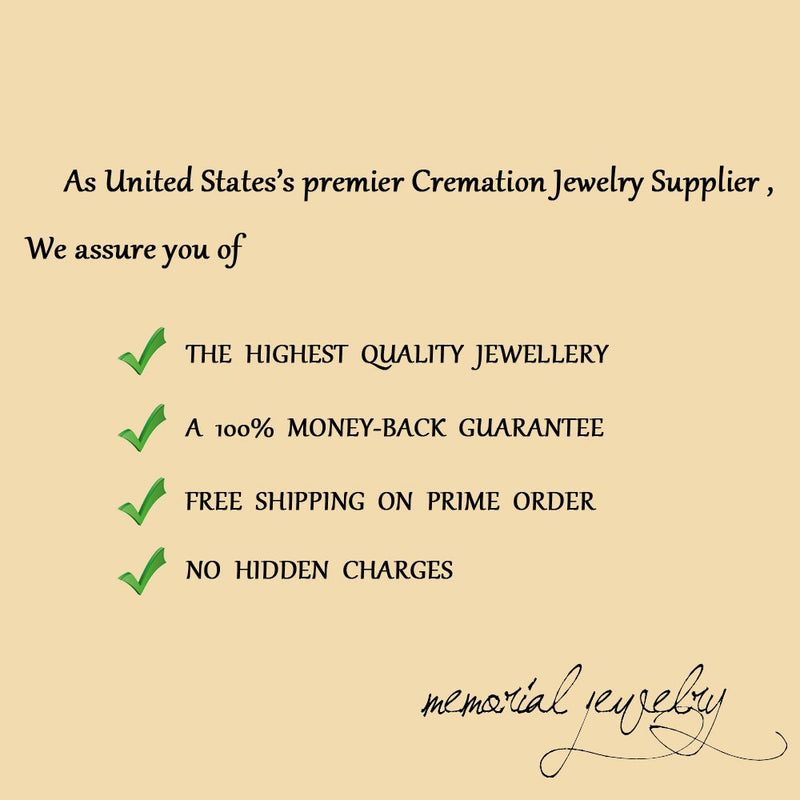 [Australia] - Meetlove Clear Tear Inlay Elegant Crystal Stainless Steel Pet Human Cremation Jewelry Ashes Pendant 