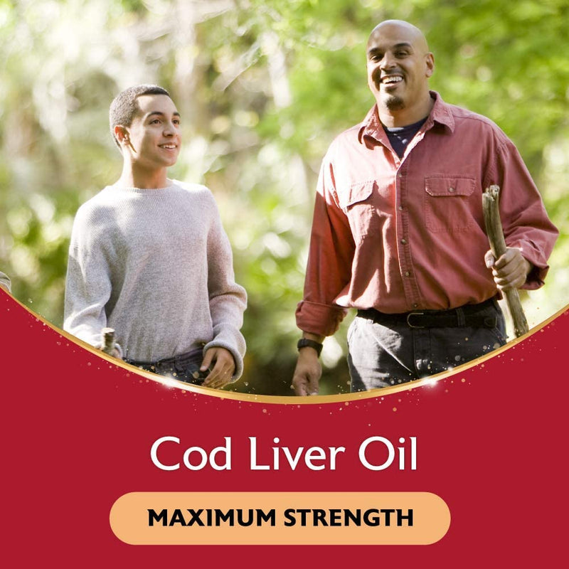 [Australia] - Seven Seas Cod Liver Oil Tablets, Maximum Strength, 885 mg Cod Liver Oil & Fish Oil, 308 mg Omega-3, 60 Capsules With Vitamin D, EPA & DHA Cod Liver Oil Maximum Strength 