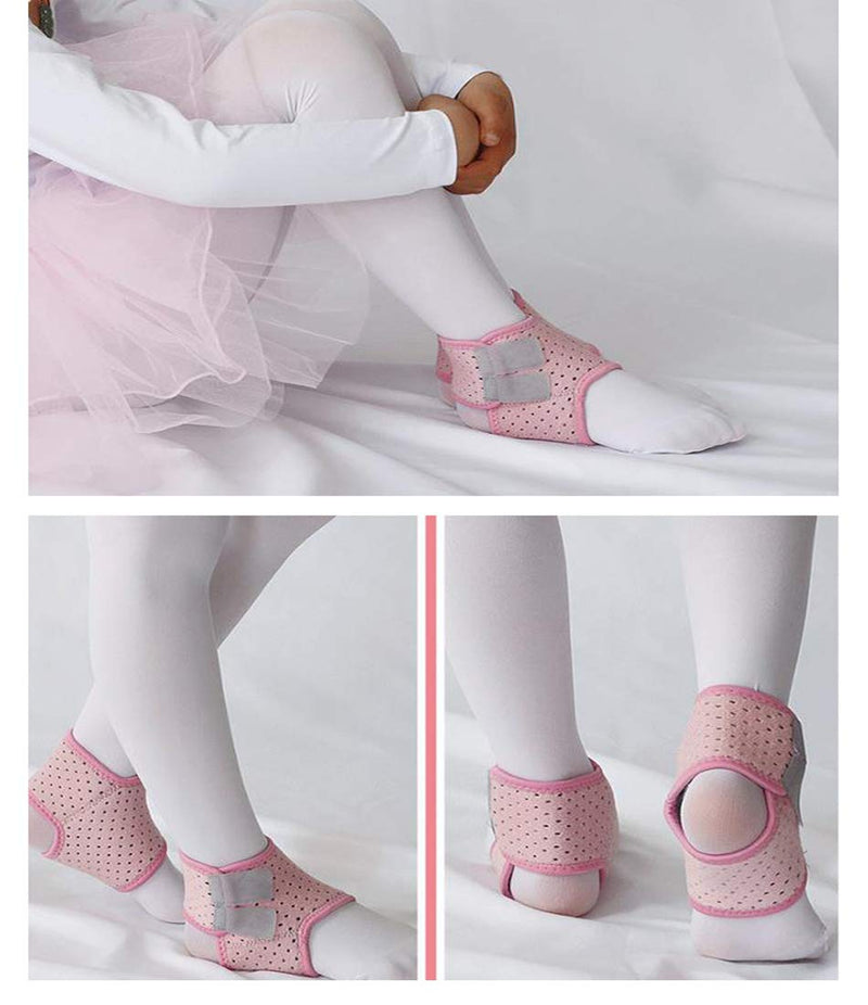 [Australia] - 2 Pack Ankle Braces for Kids Child Adjustable Mesh Compression Ankle Tendo Foot Support Protector Stabilizer Wraps Ankle Guards for Juvenile Sprains Injuries, Arthritis Relief, Joint Pain, Ankle Sore Small: (Pack of 2) Pink 