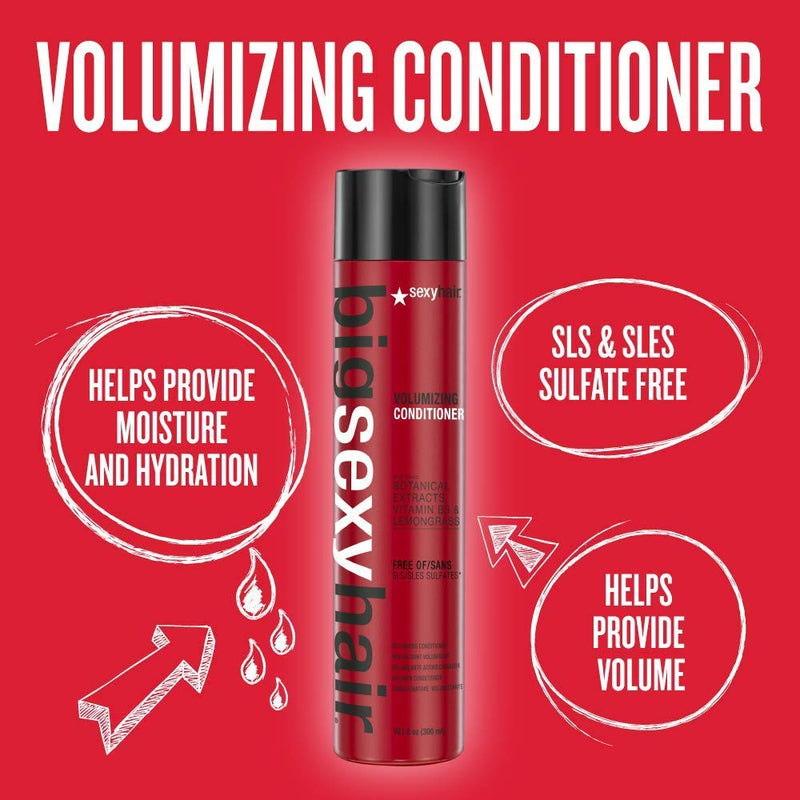 [Australia] - Sexy Hair Big Colour Safe Volumizing Conditioner, 300 ml, SEXY-01233 