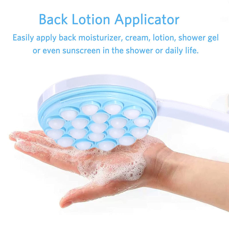 [Australia] - Back Scrubber, Long Handled Body Brush Lotion Cream Moisturiser Applicator for Back and Leg Bath Massaging 