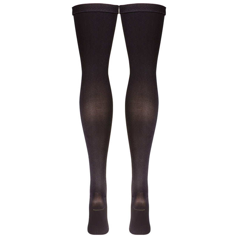 [Australia] - Truform Surgical Stockings, 18 mmHg Compression for Men and Women, Thigh High Length, Closed Toe, Black, X-Large X-Large (1 Pair) 