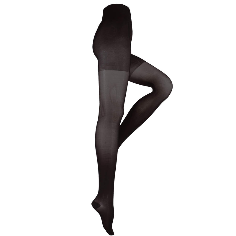 [Australia] - Truform Sheer Compression Pantyhose, 30-40 mmHg, Women's Shaping Tights, 20 Denier, Black, Medium 