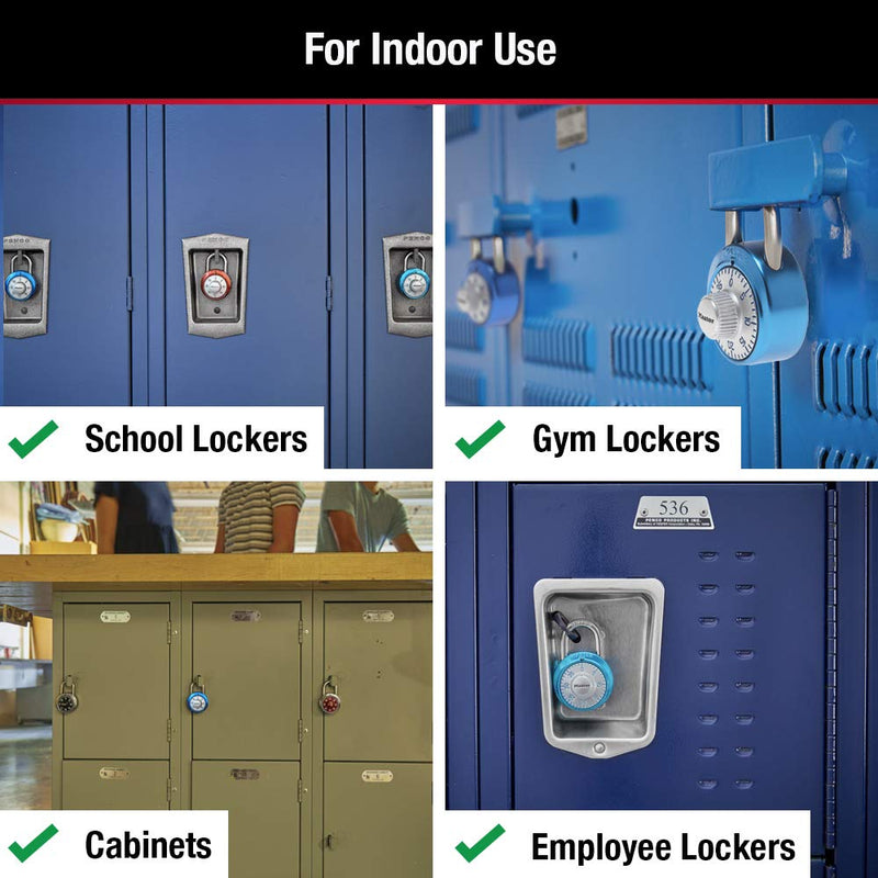 [Australia] - Master Lock 1561DLTBLU Locker Lock Combination Padlock, 1 Pack, Light Blue 