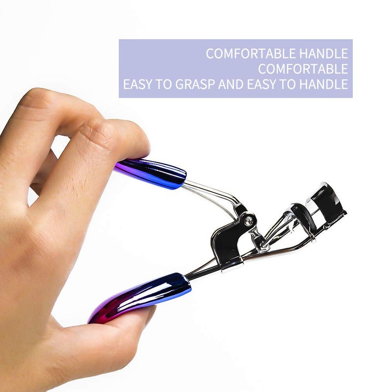 [Australia] - Eyelash Curler, Premium Lash Curler for Perfect Lashes, Fit All Eye Shape Curved Lash Curler,Natural and Long Lasting Eyelash Curler for Women Makeup Gift Silvery, NK-MS001 