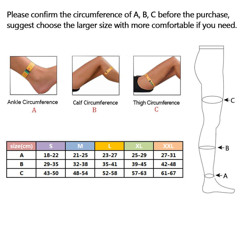 [Australia] - Compression Pantyhose 20-30 mmHg Tights Stockings for Women Men Closed Toe Support Gradient Varicose Veins Black 2X-Large (Pack of 1) 
