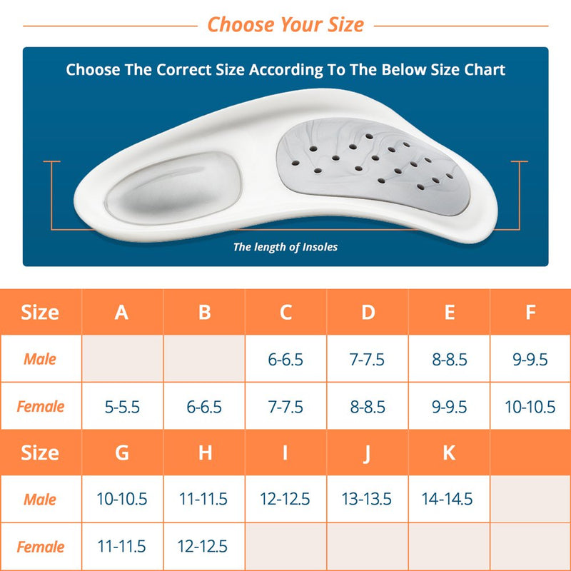 [Australia] - WalkFit Platinum Foot Orthotics Plantar Fasciitis Arch Support Insoles Relieve Foot Back Hip Leg and Knee Pain Improve Balance Alignment Over 25 Million Sold (Men 9-9.5 / Women 10-10.5) Men 9-9.5 / Women 10-10.5 