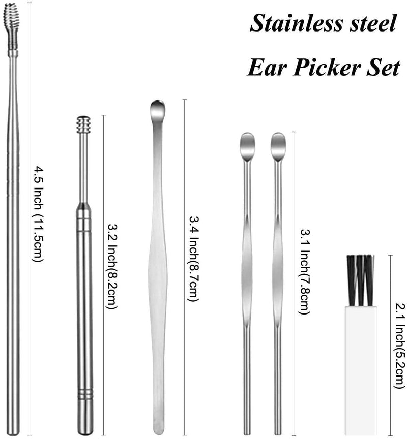 [Australia] - TopQuaFocus Earwax Removal Kit, Earwax Cleaner Earwax Remover Irrigation Tool, 16.9oz Ear Washer Bottle 6pcs Ear Picks for Adults & Kids Cleaning(Clear) 500ml-classic 