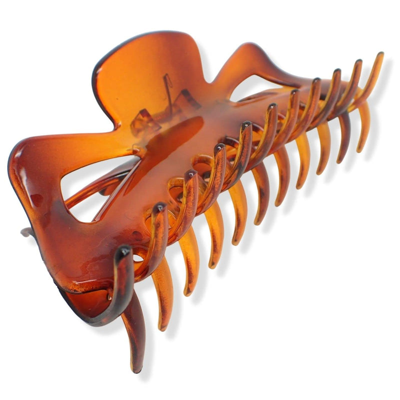 [Australia] - Topkids Accessories 14cm / 5.5" Extra Large Long Butterfly Claw Clip for Women and Girls with Thick Hair Clips Women Hair Grips Hair Claw Clips Hair Claws (Black + Tort Brown + Clear) Black + Tort Brown + Clear 