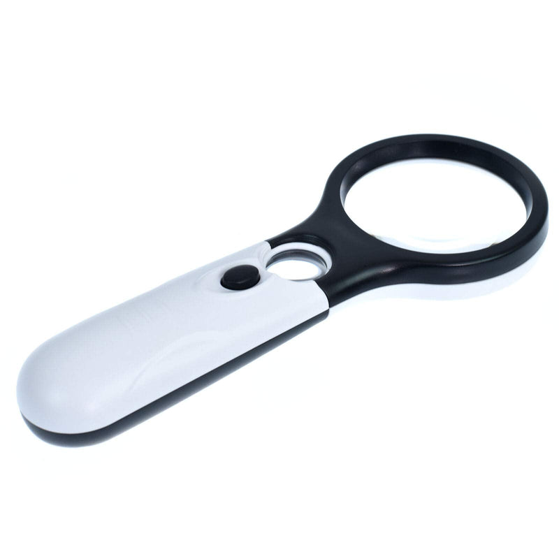 [Australia] - 3 LED 45X Magnifying Glass with Light Handheld Magnifier Magnifying Glass Lens 
