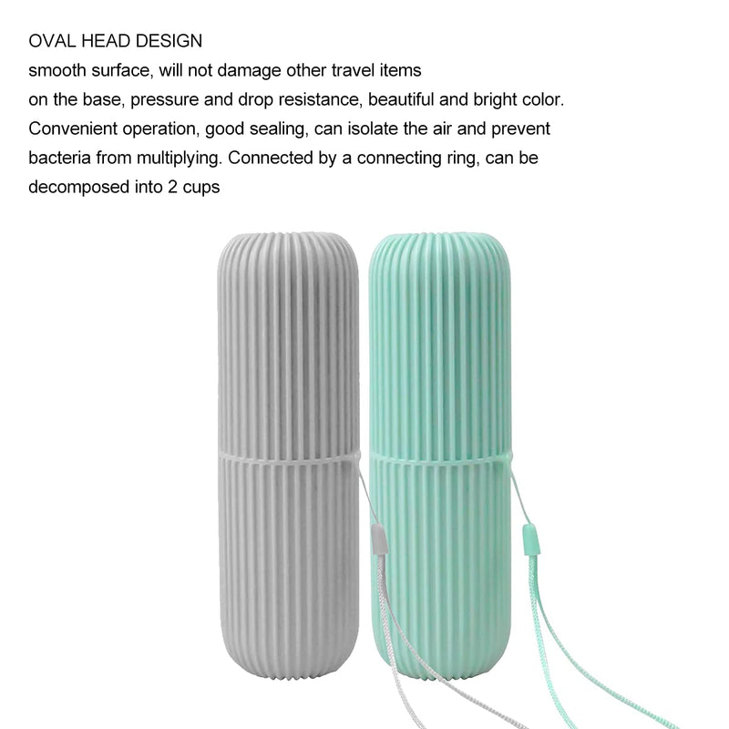 [Australia] - Travel Toothbrush Case,Forreen 4 Pieces Waterproof Toothbrush Box Portable Toothbrush Holder Toothbrush Storage Box With Hanging Rope for Hiking Camping Business Trip 