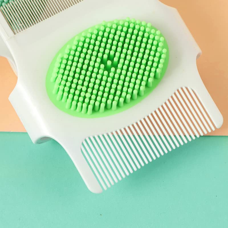 [Australia] - Cradle Cap Brush and Comb, Cradle Cap Brush, Baby Cradle Cap Brush, Baby Scalp Brush, Cradle Cap Brush for newborns, Toddler Scrubbers Exfoliator Brush Help Gently Massage Care Scalp 