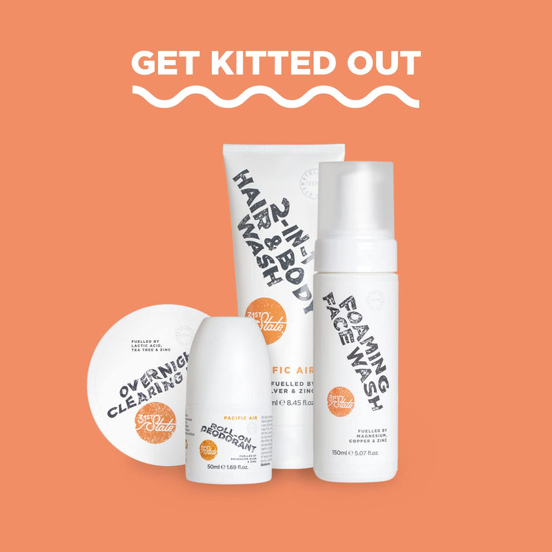 [Australia] - 31st State Overnight Clearing Pads for Teen Boys- Gently Exfoliating Natural Acne Treatment & Pore Minimiser with Tea Tree Oil, 50 Pads 