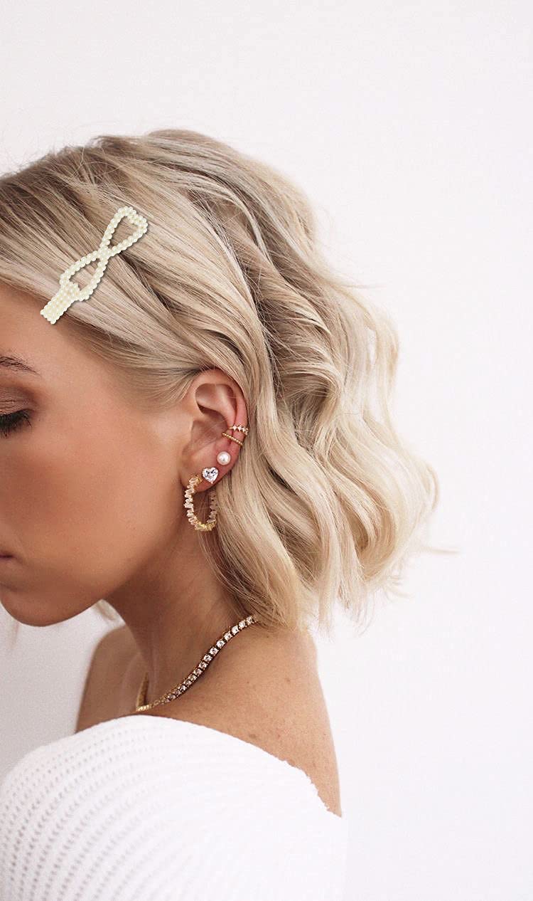 [Australia] - RIIEYOCA 28 Pcs Pearl Hair Clips, Ladies hairpin, Women Girls Fashion Hair Accessories, Party Wedding Daily Wear, Birthday Valentines Day Gifts 