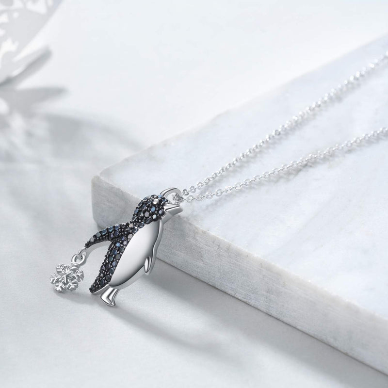 [Australia] - YAFEINI Penguin Gifts Sterling Silver Penguin Necklace Penguin Pendant Jewelry for Women Girls Gifts 