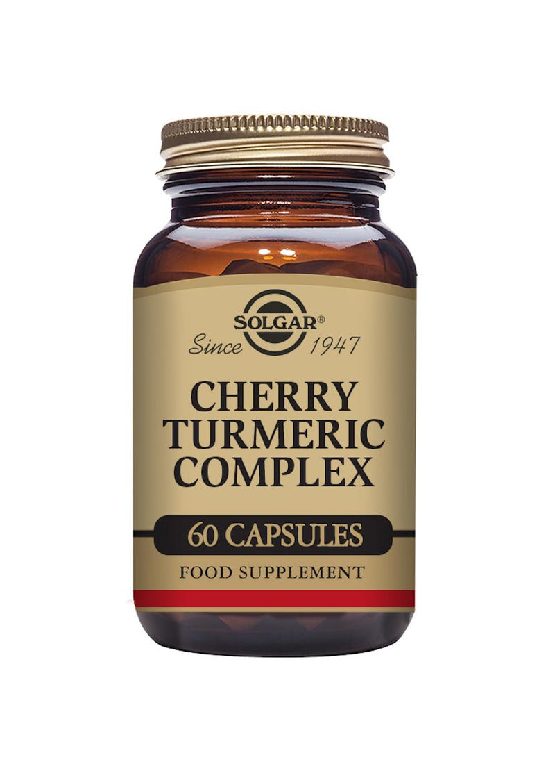 [Australia] - Solgar Cherry Turmeric Complex vegetable capsules - Pack of 60 - Antioxidant and Anti-Inflammatory Properties - For Daily Wellbeing - Vegan and Gluten-Free 