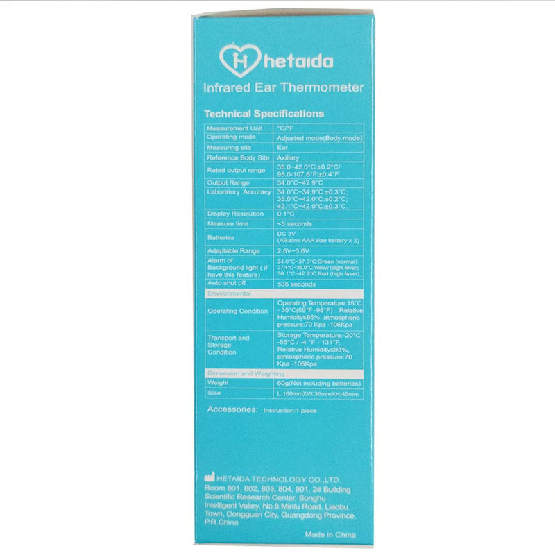 [Australia] - Ear Thermometer for Adults and Kids, Infrared Temperature Thermometer for Children, Digital Baby Body Thermometers with Fever Alarm and Accuracy Reading 