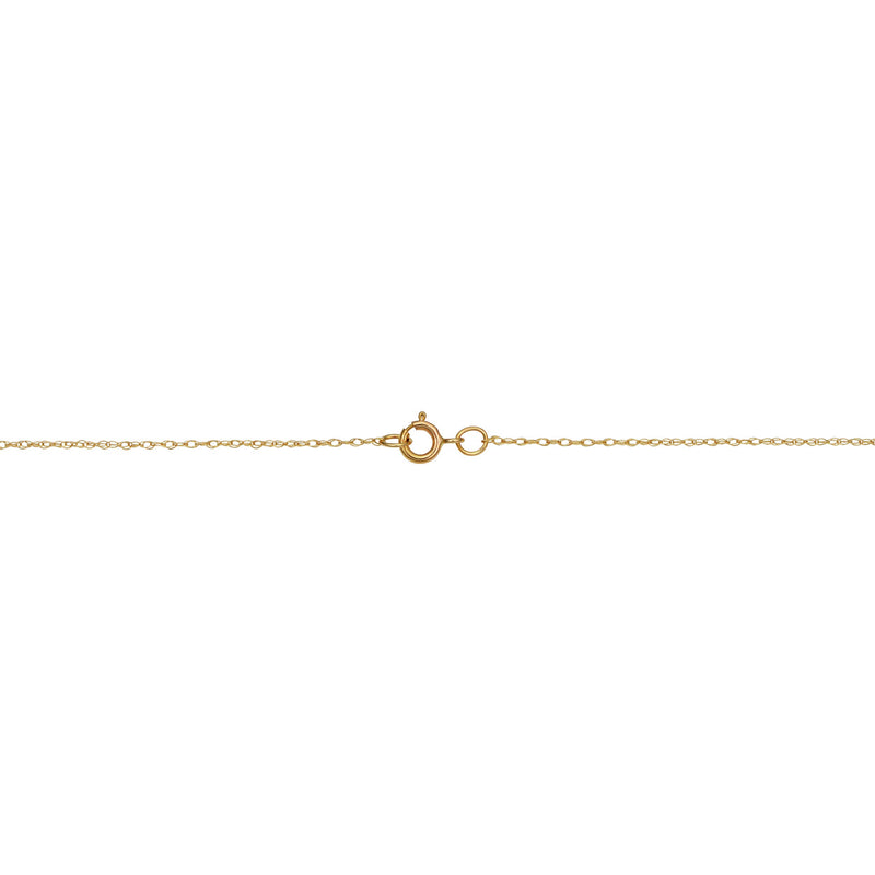 [Australia] - 14k Yellow Gold Rope Chain Barely-There Necklace (0.7 mm, 0.9 mm, 1 mm or 1.3 mm) - Thin And Lightweight 14.0 Inches 0.7 mm wide 