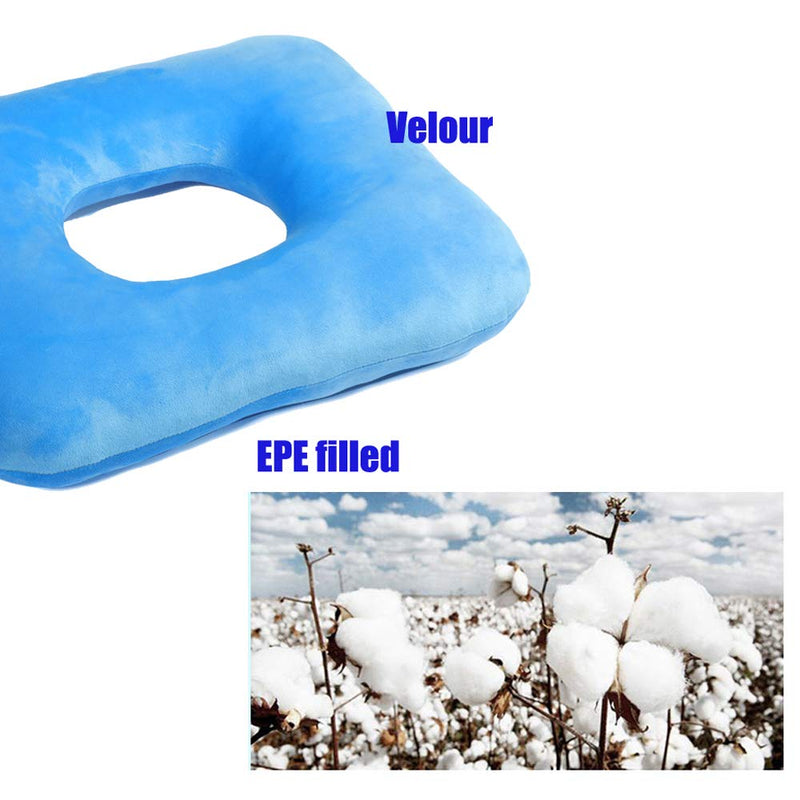 [Australia] - wefaner Anti-Decubitus Pad-Breathable Comfort Seat Cushion for Hemorrhoids, Pregnancy, Pressure Sores, Wheel Chair, prolonged Sitting, Daily use Cushions Blue 