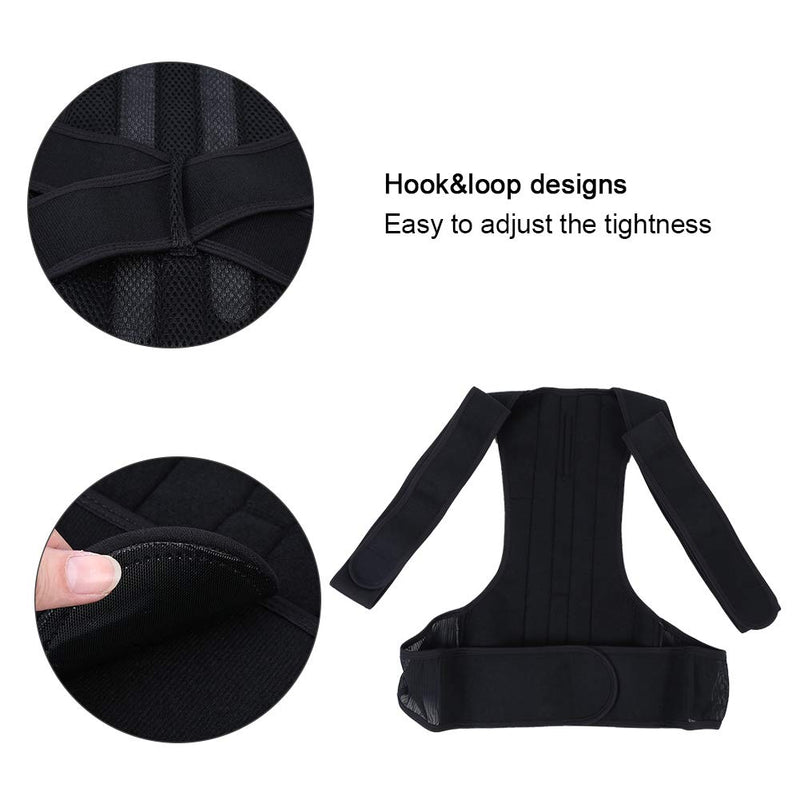 [Australia] - Adjustable Hunchback Correction Belt, Back Spine Support With Hook & Loop For Unisex, Posture Corrector Brace For Neck And Shoulders(S) 