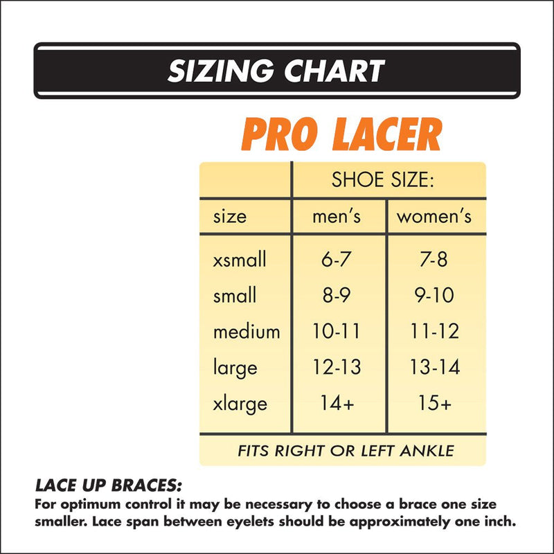 [Australia] - Active Ankle Prolacer Lace-up Ankle Brace For Injured Ankle Protection and Sprain Support Medium Black 