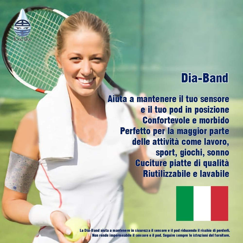 [Australia] - Dia-Band, Armband for CGM Freestyle Libre, Medtronic, Dexcom or Omnipod - Comfortable and Reusable Diabetic Armband for Glucose Sensor. (S (25-28 cm)) S (25-28 cm) 