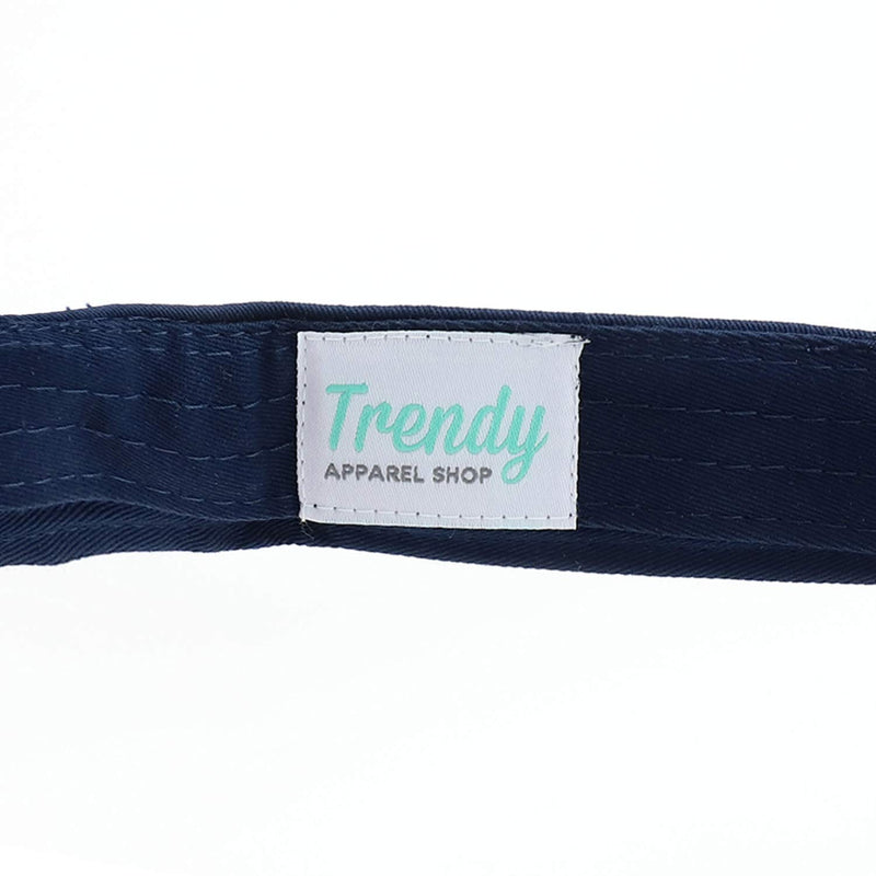 [Australia] - Trendy Apparel Shop XXL Oversize Solid Cotton Adjustable Sun Visor XX-Large Navy 