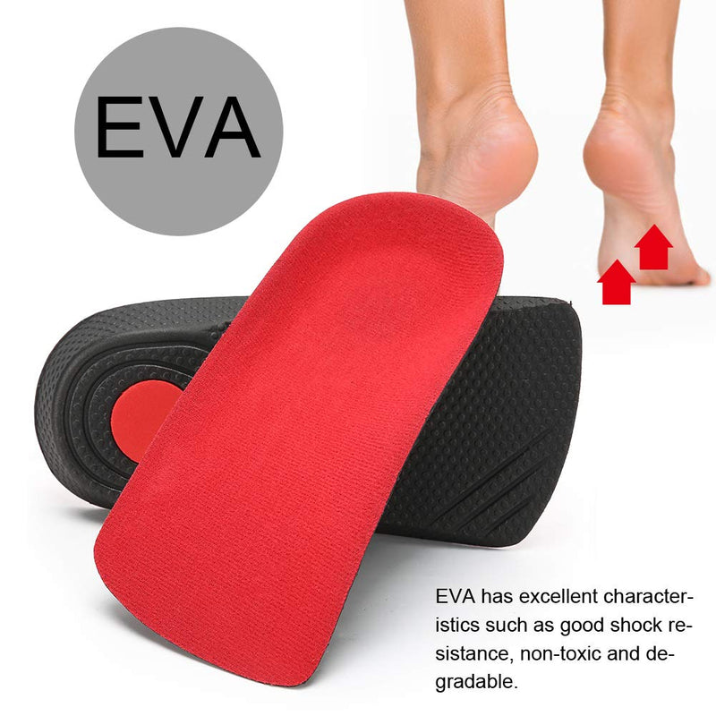 [Australia] - Anti‑Slip Insole, ANGGREK Anti‑Slip Height Increase Insole Breathable Shock‑Absorption Arch Support Shoe Pad Orthopedic Foot Inserts(S) S 