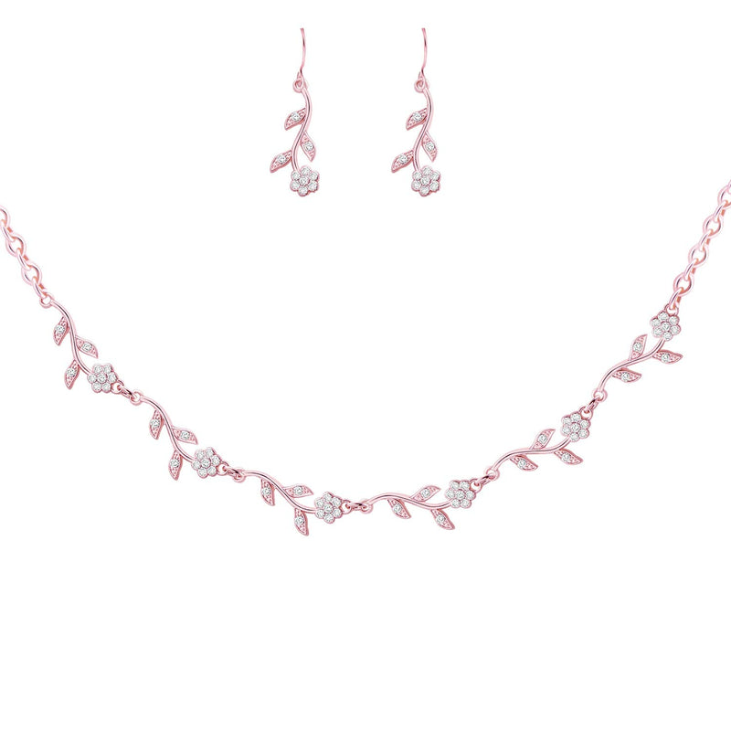 [Australia] - CONCISE ROYAL 3 4 6 7 8 Sets Briedesmaid Jewelry Set for Wedding,Bridesmaid Necklace Earrings Set of 3 4 6 7 8 for Bachelorette Party Shower Party Gifts for Guests Friends 4 Sets Rose Gold 