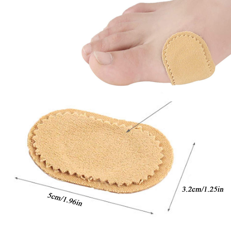 [Australia] - 18 Pieces Toe Cushions Pad, Fabric Toe Bunion Protector Pads, Corn Cushions Bunion Relief Pads for Reduce Rubbing, Callus,Friction Etc Adhesive Pads Sticky 