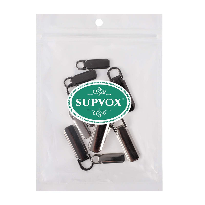 [Australia] - SUPVOX 12 Pcs Zipper Pull Tabs Heavy Duty Zip Fixer Repair Pull Tab Zipper Tag Repacement Molded Slider for Cloth Suitcase Backpack Luggage DIY Craft 