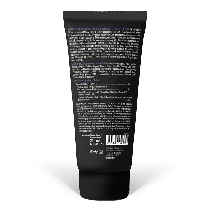 [Australia] - EAFIT Ripped Max Gel - 200ml - Defines abs, pectorals, & Quadriceps - Scientifically Tested - Sculpts & Tones - Burns Fat - Ice Cube Effect - Caffeine, Green Tea & Guarana - French Brand 