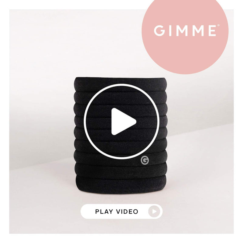 [Australia] - GIMME Bands | Best Hair Ties. Additional styles, sizes, and kits available I Gentle hair bands for any hair type I No slipping or snagging. (Any Fit, Black) Any Fit Black Onyx 