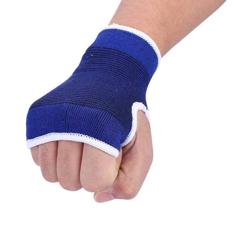 [Australia] - Alomejor 1 Pair Wrist Brace Elastic Wristband Wrist Palm Brace Carpal, Ideal Support for Sports Gym Protector Sprained Wrists and Hands Blue 