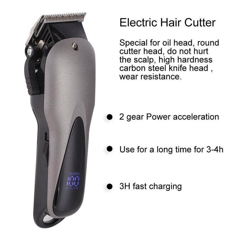 [Australia] - Qkiss LED Adjustable Hair Trimmer Electric Barber Hair Cutter Hair Clipper Haircut Machine 