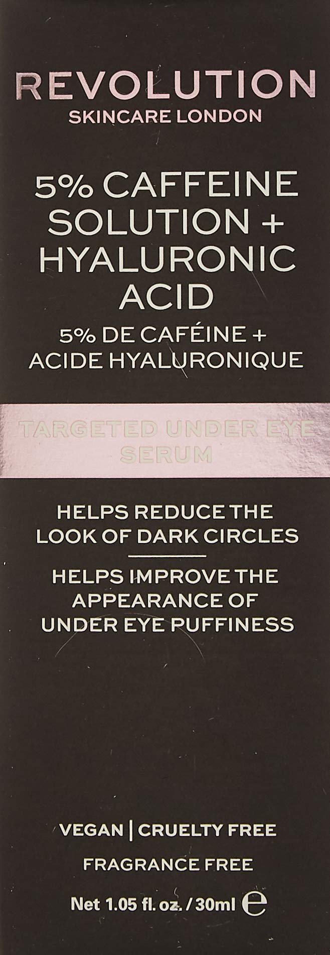 [Australia] - Revolution Skincare London, 5% Caffeine and Hyaluronic Acid Revitalising, Under Eye Serum, 30ml 