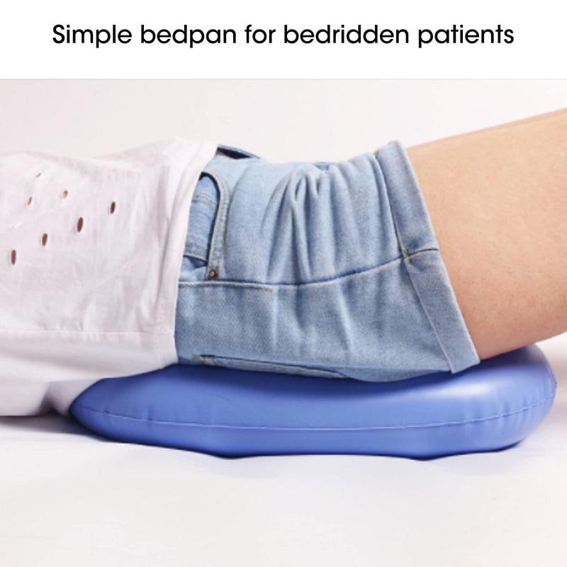 [Australia] - Raguso Good Air Permeability Bed Pan Resistant to Tortuosity Patient Care Bedpan PU material for Patients for Fractured for Elderly Bedridden 