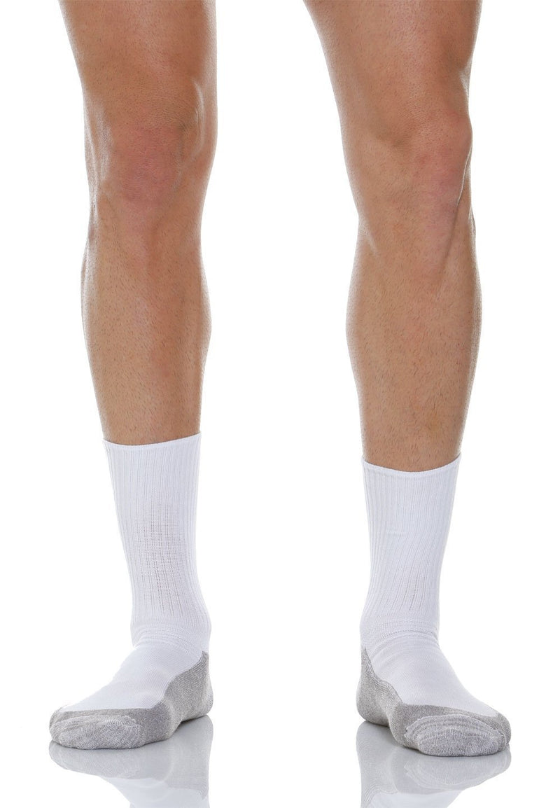 [Australia] - Relaxsan 550P X-Static Silver fibre diabetic socks with soft massaging terry sole XX-Large White 