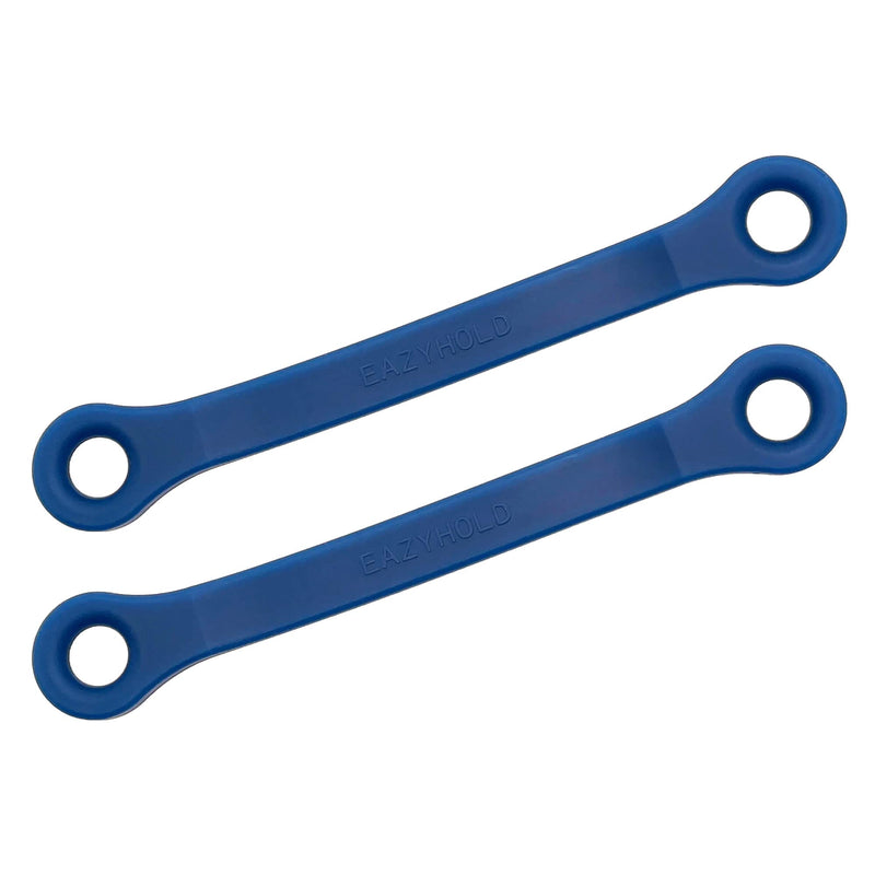 [Australia] - EazyHold Navy Silicone Universal Cuff, Large to X-Large Hands, Fits Adaptive Eating and Weighted Utensils, Foam Tubing, Thick Easy Grip Handles, Grooming, Daily Living Aid 2-Pack 8" 