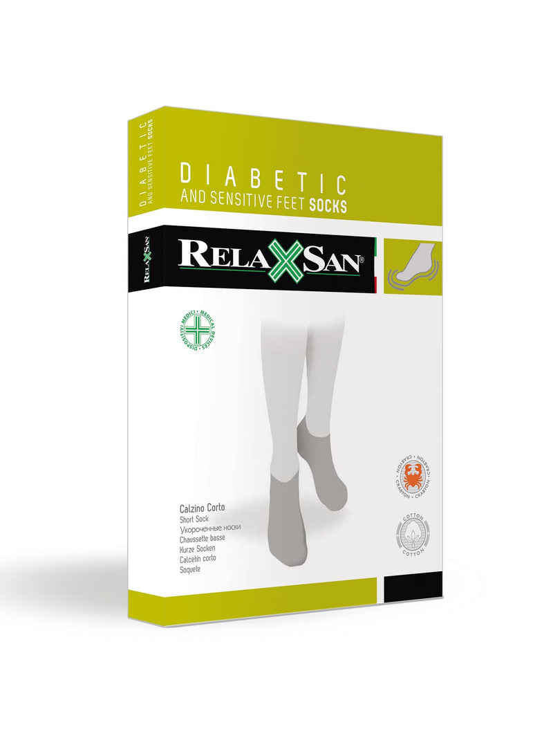 [Australia] - Relaxsan 560S Diabetic No Show Socks for Men Women, Low Cut Socks, Breathable for Sensitive Feet, Cotton and Crabyon 5-XL [Man 9.5-11.5 / Woman 11-12.5] Black 